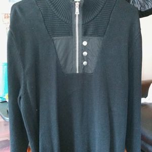 INC. Mens Half Zip Sweater Navy blue *USED*